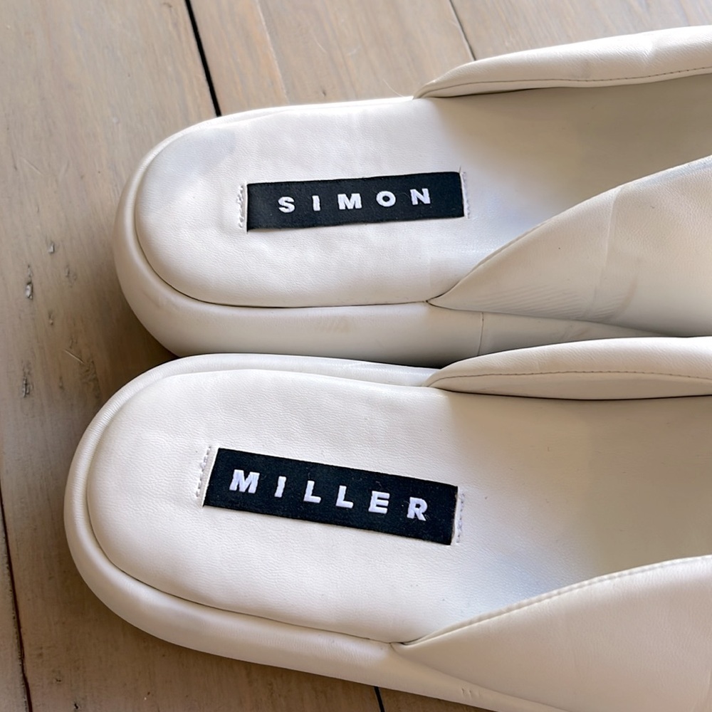 SIMON MILLER Taffy Puffy Platform Slide Sandal In Macadamia Size 40, US 9.5 - Picture 7 of 11